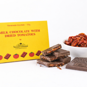 Tavoletta al cioccolato al latte con Pomodoro Secco