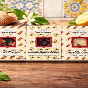 Tris Siciliano - Cannolo, Croccante mandorla, Zagara e limone
